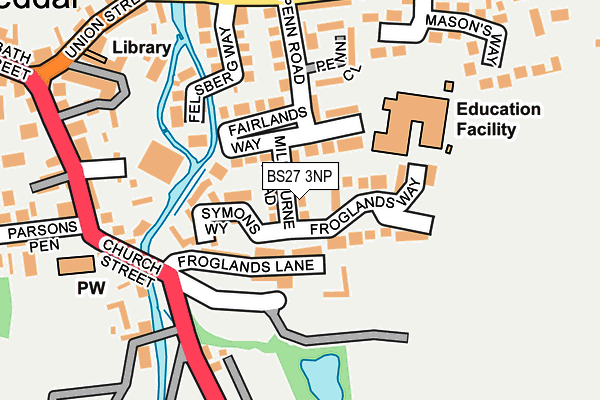 BS27 3NP map - OS OpenMap – Local (Ordnance Survey)