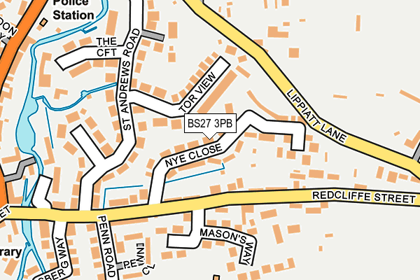 BS27 3PB map - OS OpenMap – Local (Ordnance Survey)