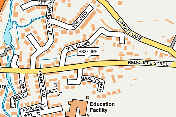 BS27 3PE map - OS OpenMap – Local (Ordnance Survey)