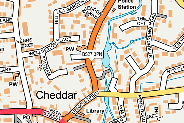 BS27 3PN map - OS OpenMap – Local (Ordnance Survey)