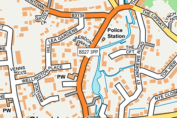 BS27 3PP map - OS OpenMap – Local (Ordnance Survey)