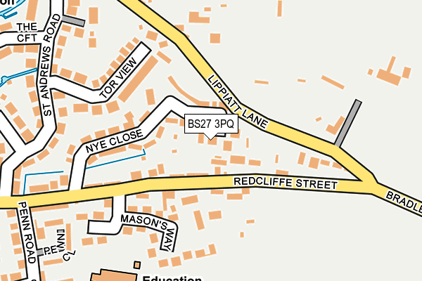 BS27 3PQ map - OS OpenMap – Local (Ordnance Survey)