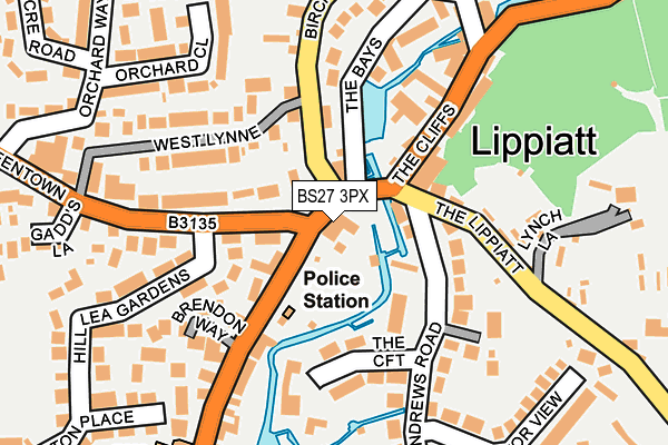 BS27 3PX map - OS OpenMap – Local (Ordnance Survey)