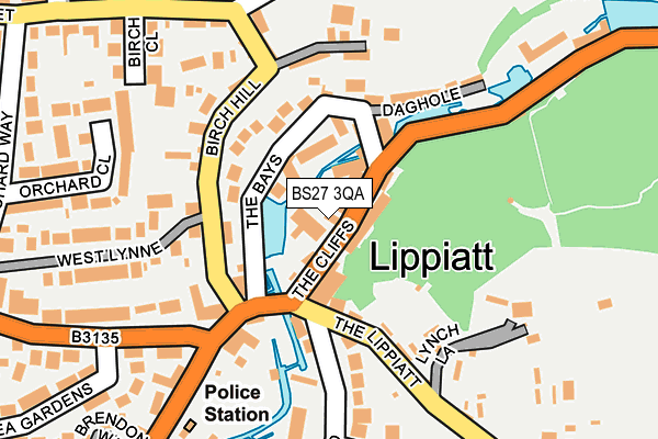 BS27 3QA map - OS OpenMap – Local (Ordnance Survey)