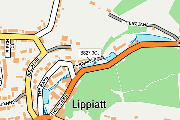 BS27 3QJ map - OS OpenMap – Local (Ordnance Survey)