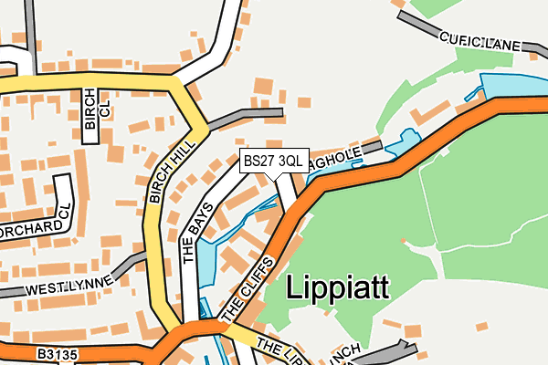 BS27 3QL map - OS OpenMap – Local (Ordnance Survey)