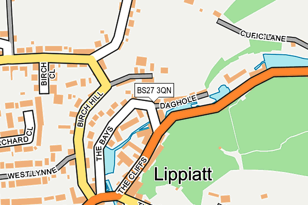 BS27 3QN map - OS OpenMap – Local (Ordnance Survey)
