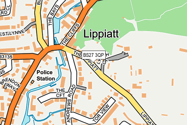 BS27 3QP map - OS OpenMap – Local (Ordnance Survey)