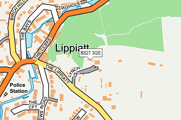 BS27 3QS map - OS OpenMap – Local (Ordnance Survey)