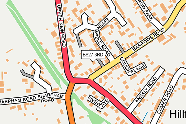 BS27 3RD map - OS OpenMap – Local (Ordnance Survey)