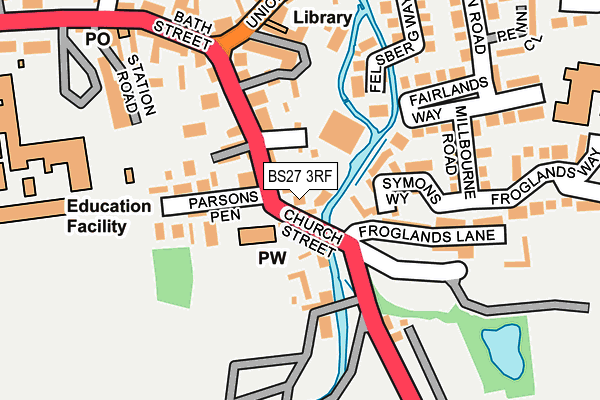 BS27 3RF map - OS OpenMap – Local (Ordnance Survey)