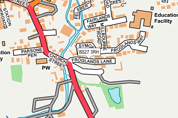 BS27 3RH map - OS OpenMap – Local (Ordnance Survey)