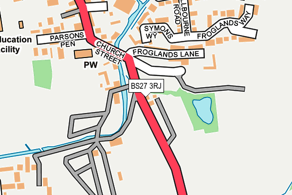 BS27 3RJ map - OS OpenMap – Local (Ordnance Survey)