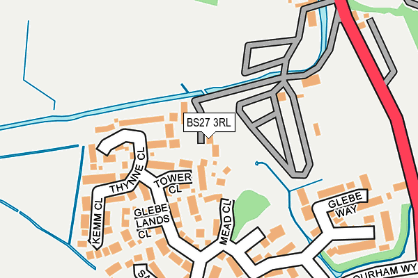 BS27 3RL map - OS OpenMap – Local (Ordnance Survey)