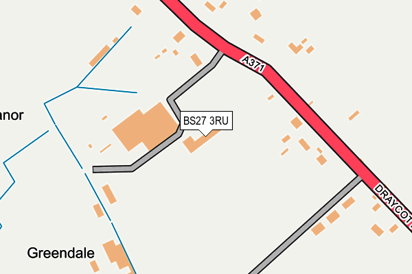 BS27 3RU map - OS OpenMap – Local (Ordnance Survey)