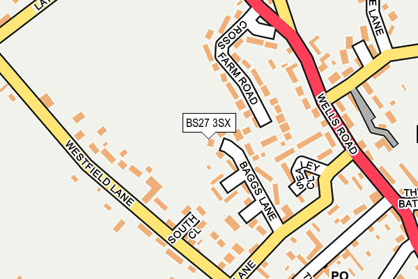 BS27 3SX map - OS OpenMap – Local (Ordnance Survey)