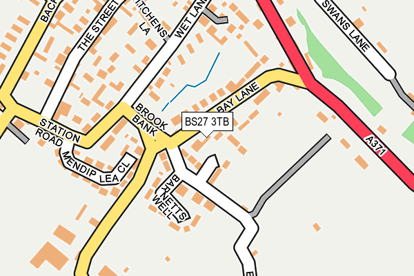 BS27 3TB map - OS OpenMap – Local (Ordnance Survey)