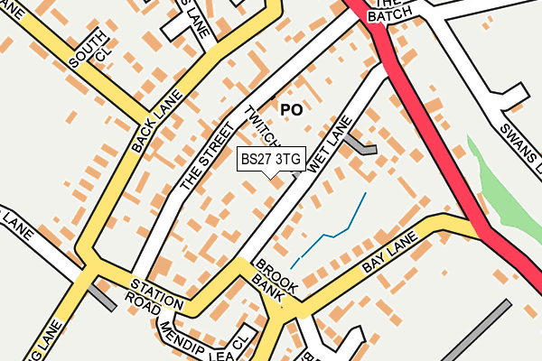 BS27 3TG map - OS OpenMap – Local (Ordnance Survey)