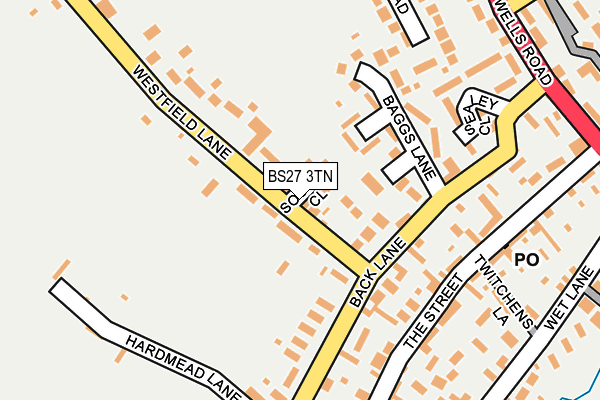 BS27 3TN map - OS OpenMap – Local (Ordnance Survey)