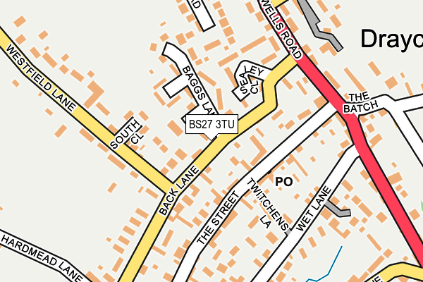 BS27 3TU map - OS OpenMap – Local (Ordnance Survey)