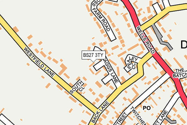 BS27 3TY map - OS OpenMap – Local (Ordnance Survey)