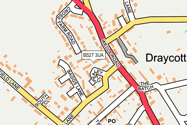 BS27 3UA map - OS OpenMap – Local (Ordnance Survey)