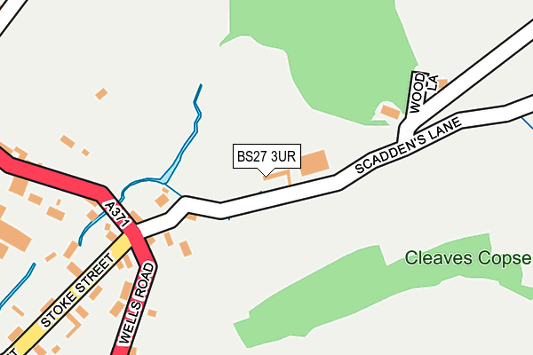 BS27 3UR map - OS OpenMap – Local (Ordnance Survey)