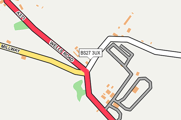 BS27 3UX map - OS OpenMap – Local (Ordnance Survey)