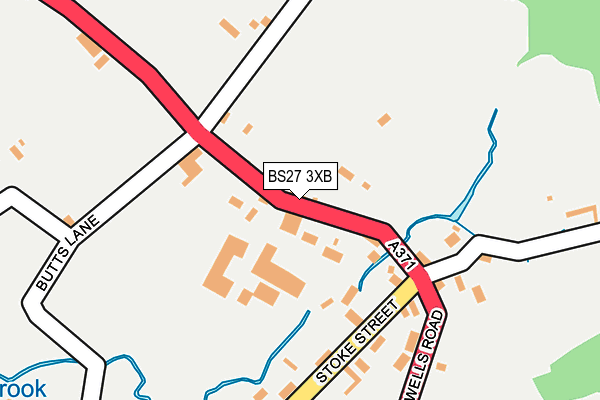 BS27 3XB map - OS OpenMap – Local (Ordnance Survey)