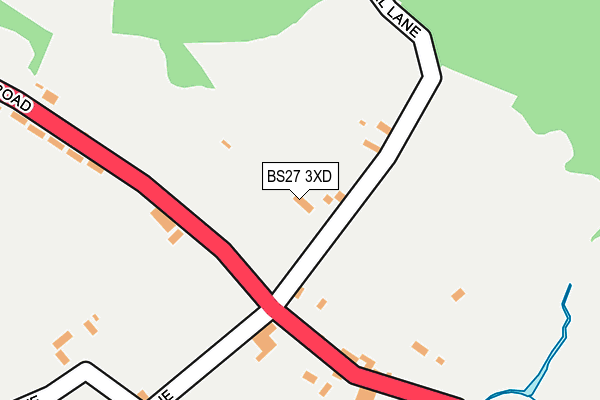 BS27 3XD map - OS OpenMap – Local (Ordnance Survey)