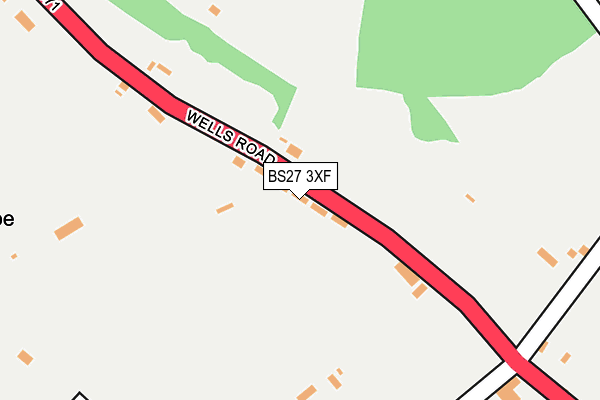 BS27 3XF map - OS OpenMap – Local (Ordnance Survey)