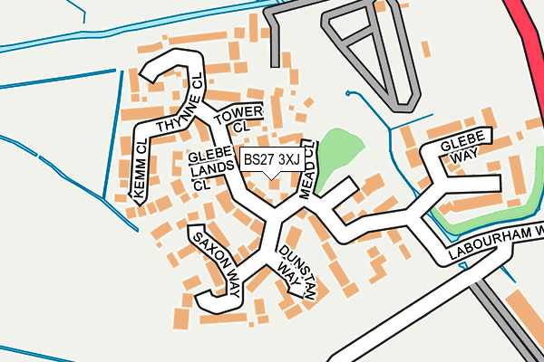 BS27 3XJ map - OS OpenMap – Local (Ordnance Survey)