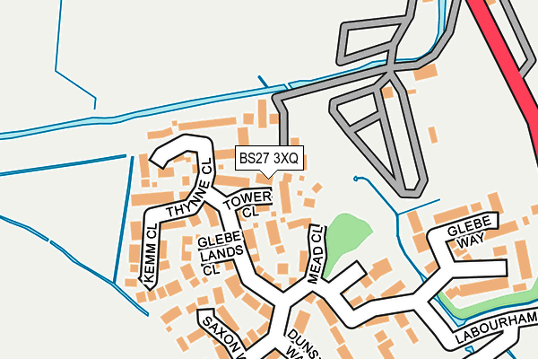 BS27 3XQ map - OS OpenMap – Local (Ordnance Survey)
