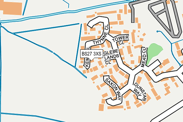 BS27 3XS map - OS OpenMap – Local (Ordnance Survey)