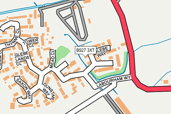 BS27 3XT map - OS OpenMap – Local (Ordnance Survey)