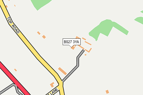 BS27 3YA map - OS OpenMap – Local (Ordnance Survey)