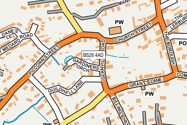 BS28 4AD map - OS OpenMap – Local (Ordnance Survey)