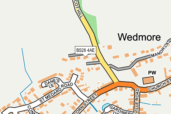 BS28 4AE map - OS OpenMap – Local (Ordnance Survey)