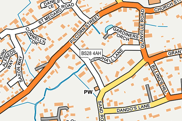 BS28 4AH map - OS OpenMap – Local (Ordnance Survey)