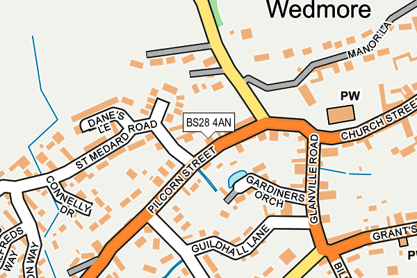 BS28 4AN map - OS OpenMap – Local (Ordnance Survey)