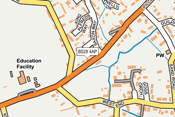 BS28 4AP map - OS OpenMap – Local (Ordnance Survey)