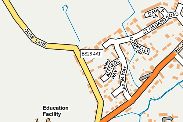 BS28 4AT map - OS OpenMap – Local (Ordnance Survey)