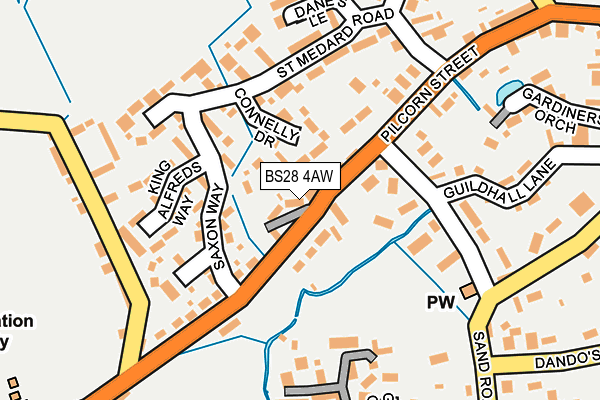 BS28 4AW map - OS OpenMap – Local (Ordnance Survey)