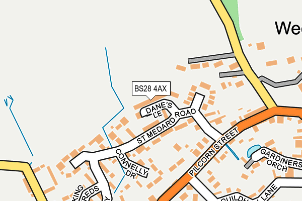 BS28 4AX map - OS OpenMap – Local (Ordnance Survey)