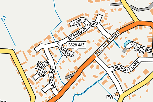 BS28 4AZ map - OS OpenMap – Local (Ordnance Survey)