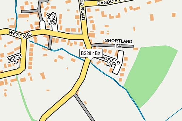 BS28 4BX map - OS OpenMap – Local (Ordnance Survey)