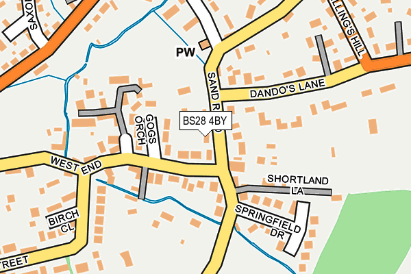 BS28 4BY map - OS OpenMap – Local (Ordnance Survey)