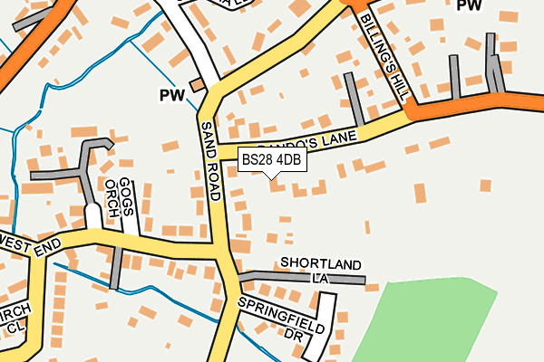 BS28 4DB map - OS OpenMap – Local (Ordnance Survey)