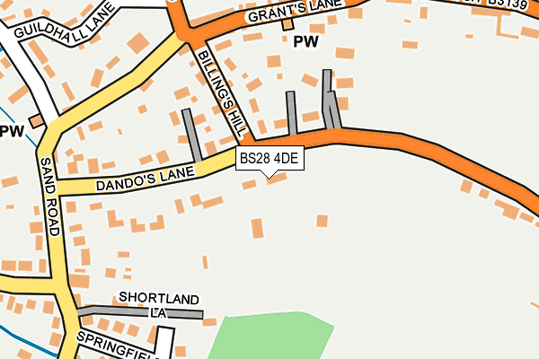 BS28 4DE map - OS OpenMap – Local (Ordnance Survey)