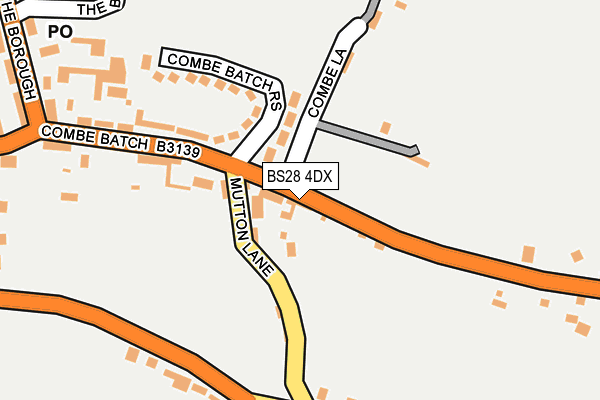 BS28 4DX map - OS OpenMap – Local (Ordnance Survey)